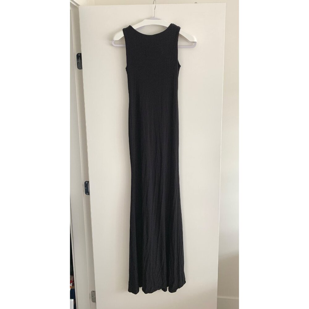 Made in UK elegant black mermaid maxi dress
